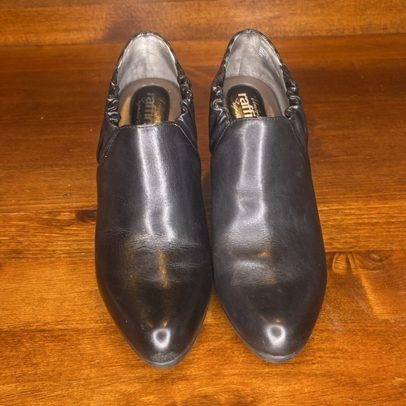 Umberto Raffini signature black Leather platform ankle boots Eu 39 US 8.5 - Picture 12 of 14